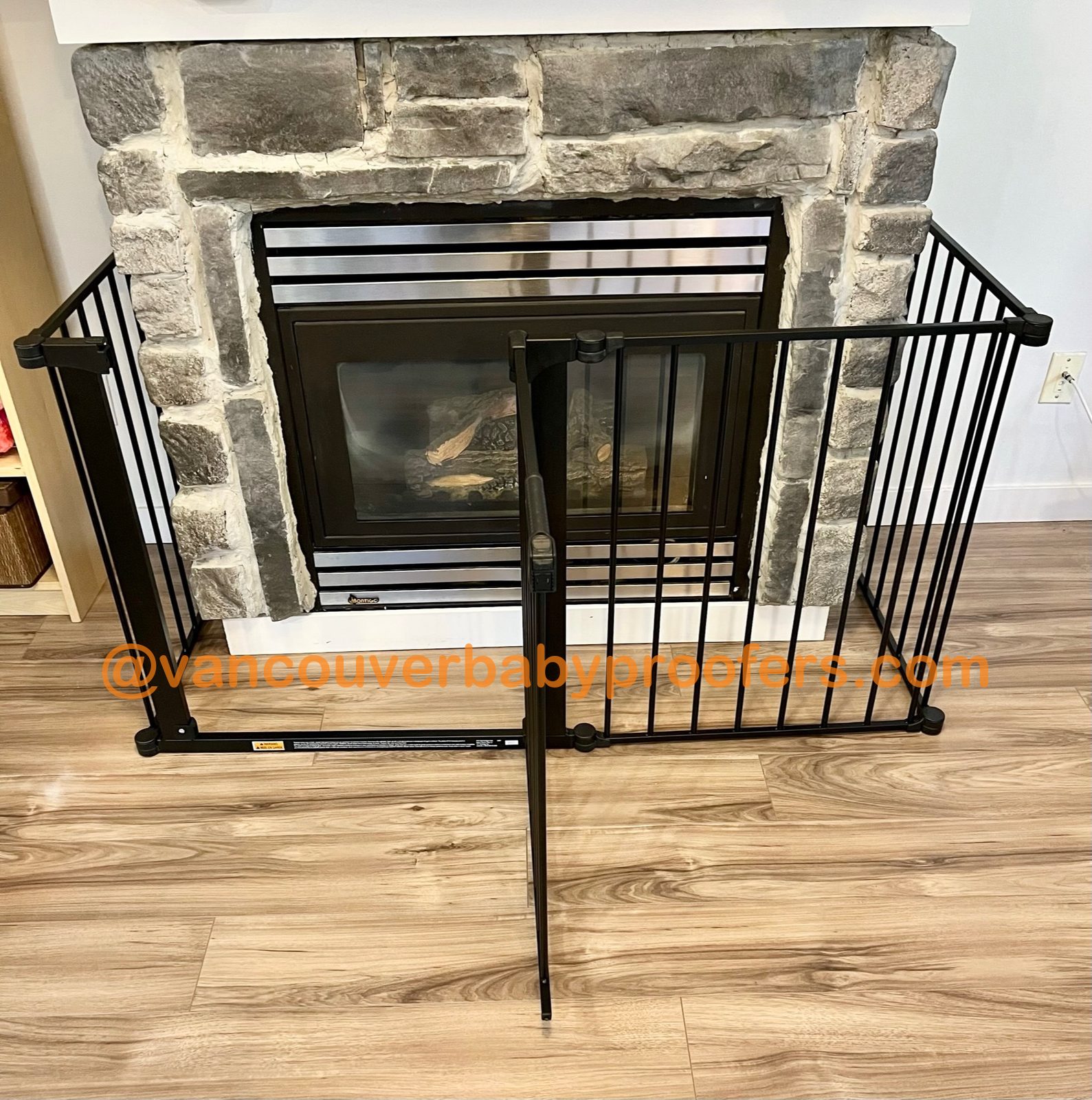 Fireplace & play areas installation by Vancouver Baby Proofers