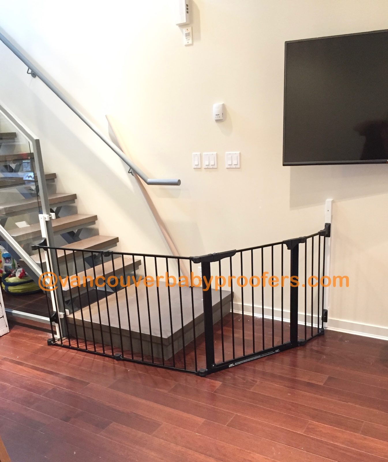 Fireplace & play areas installation by Vancouver Baby Proofers
