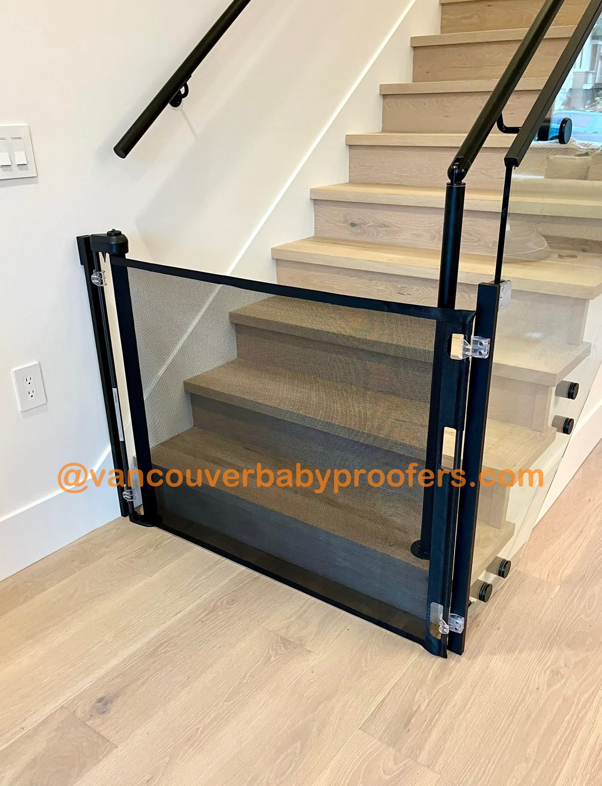 Glass railings installation by Vancouver Baby Proofers