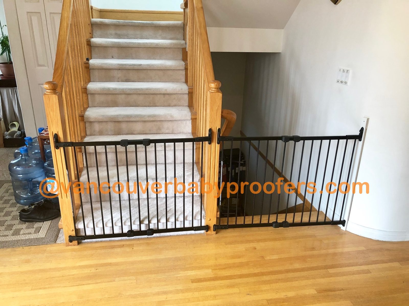 Wall to wall installation by Vancouver Baby Proofers