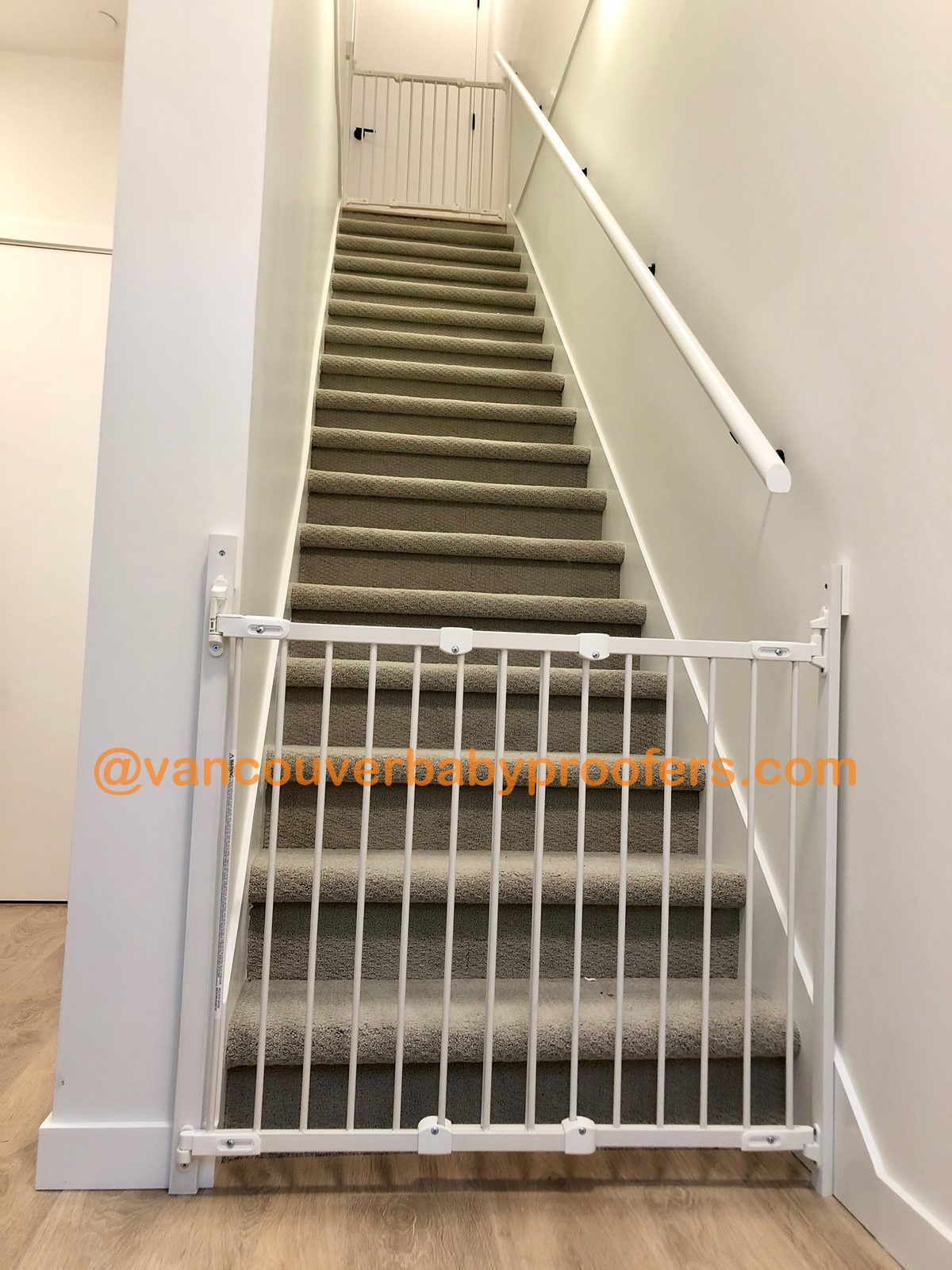 Wall to wall installation by Vancouver Baby Proofers