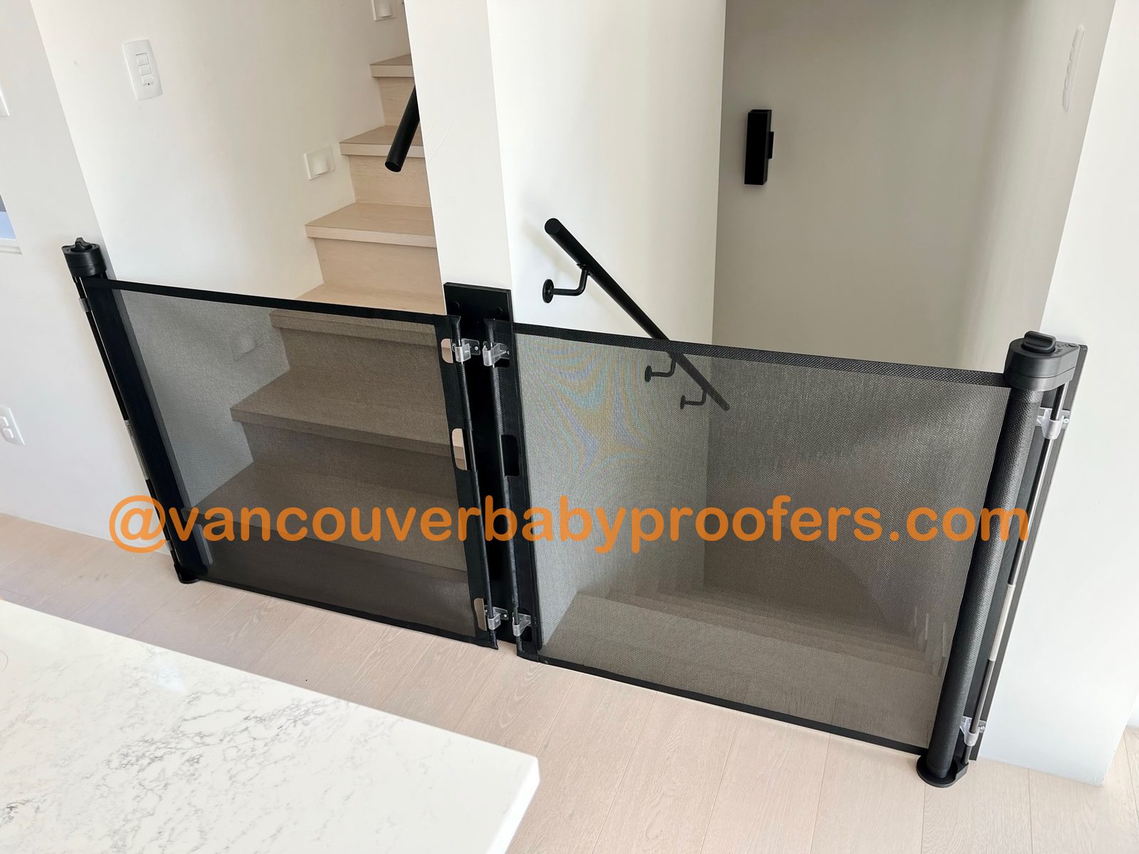 Wall to wall installation by Vancouver Baby Proofers