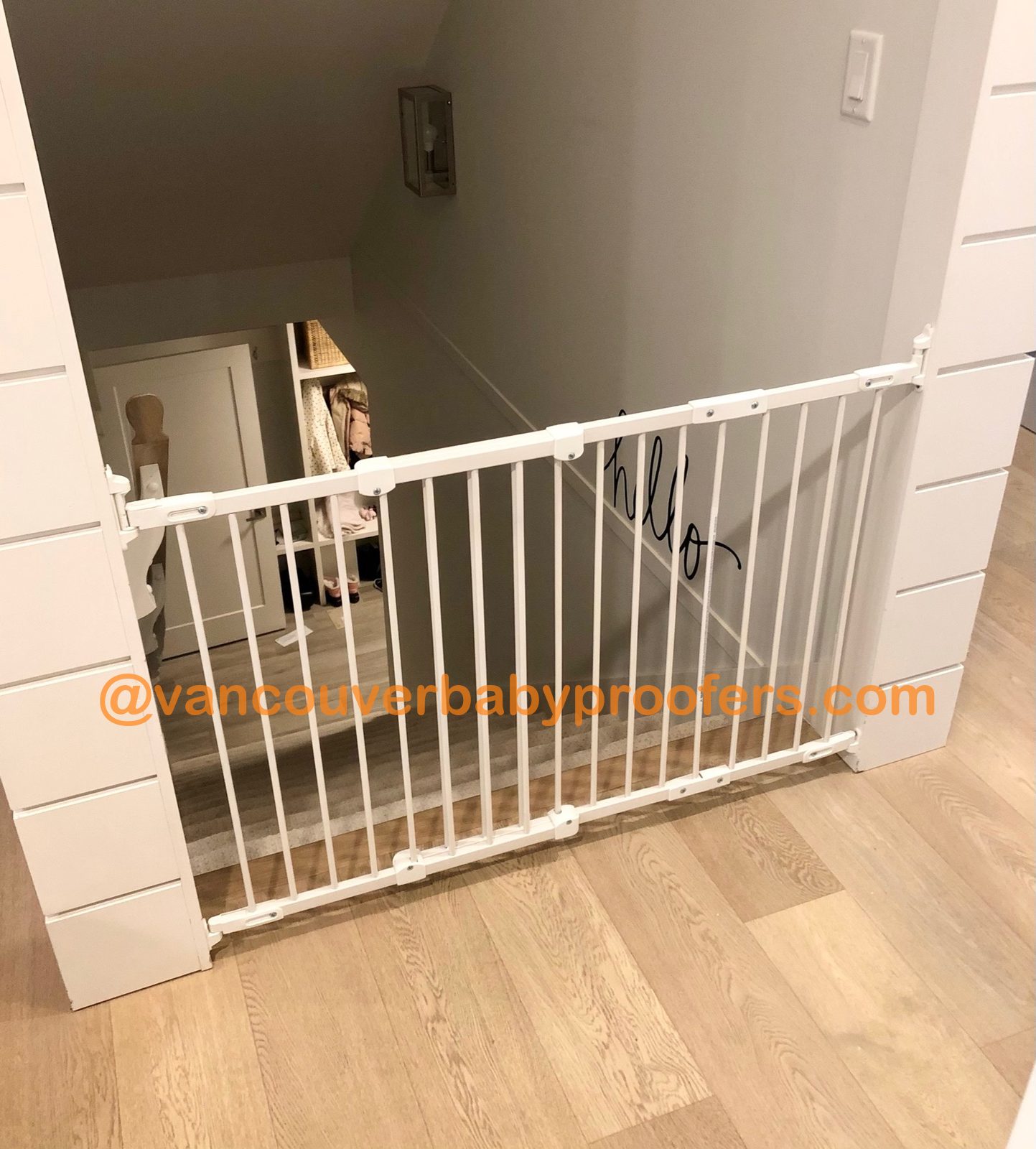 Wall to wall installation by Vancouver Baby Proofers