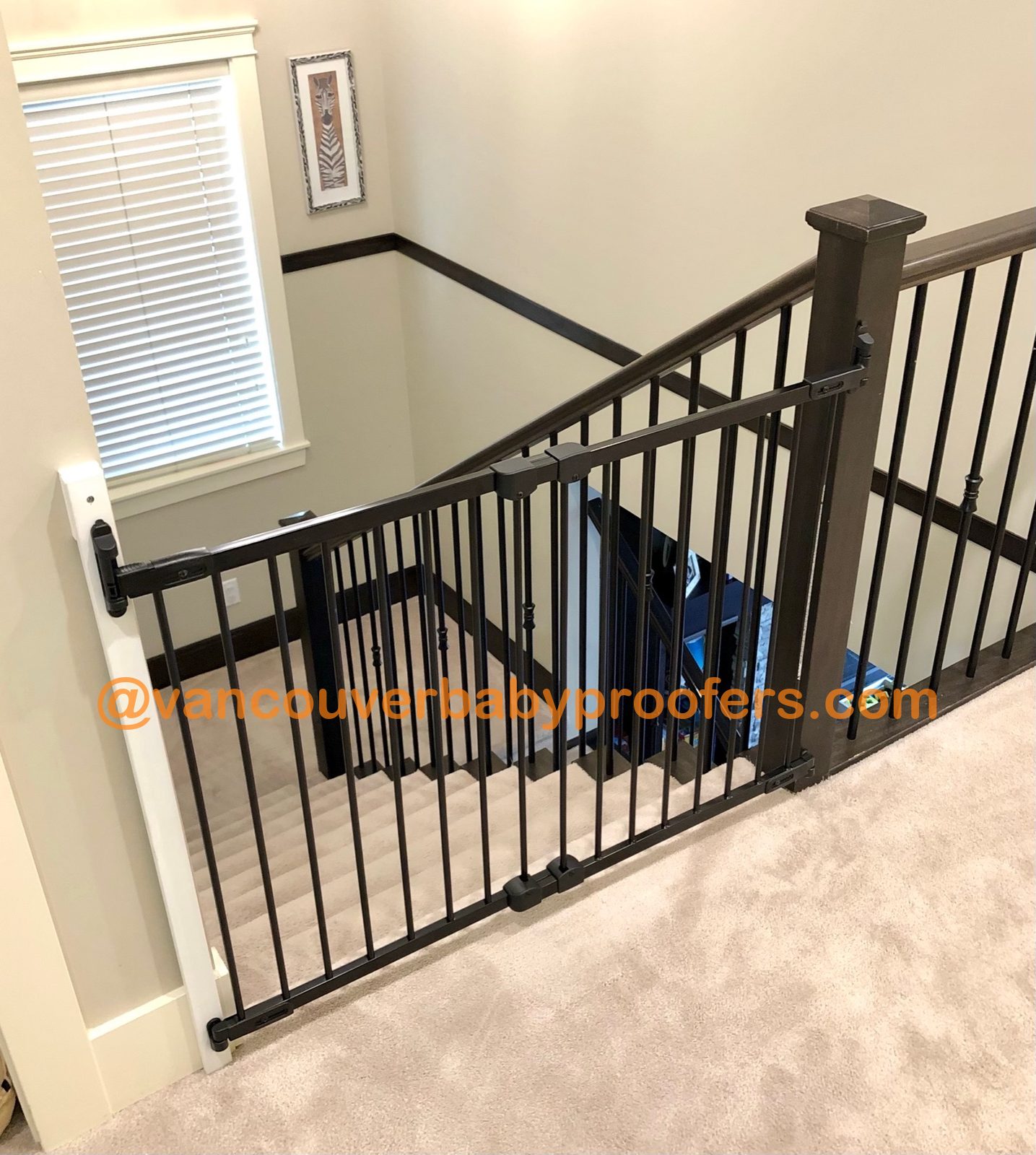 Wall to wall installation by Vancouver Baby Proofers