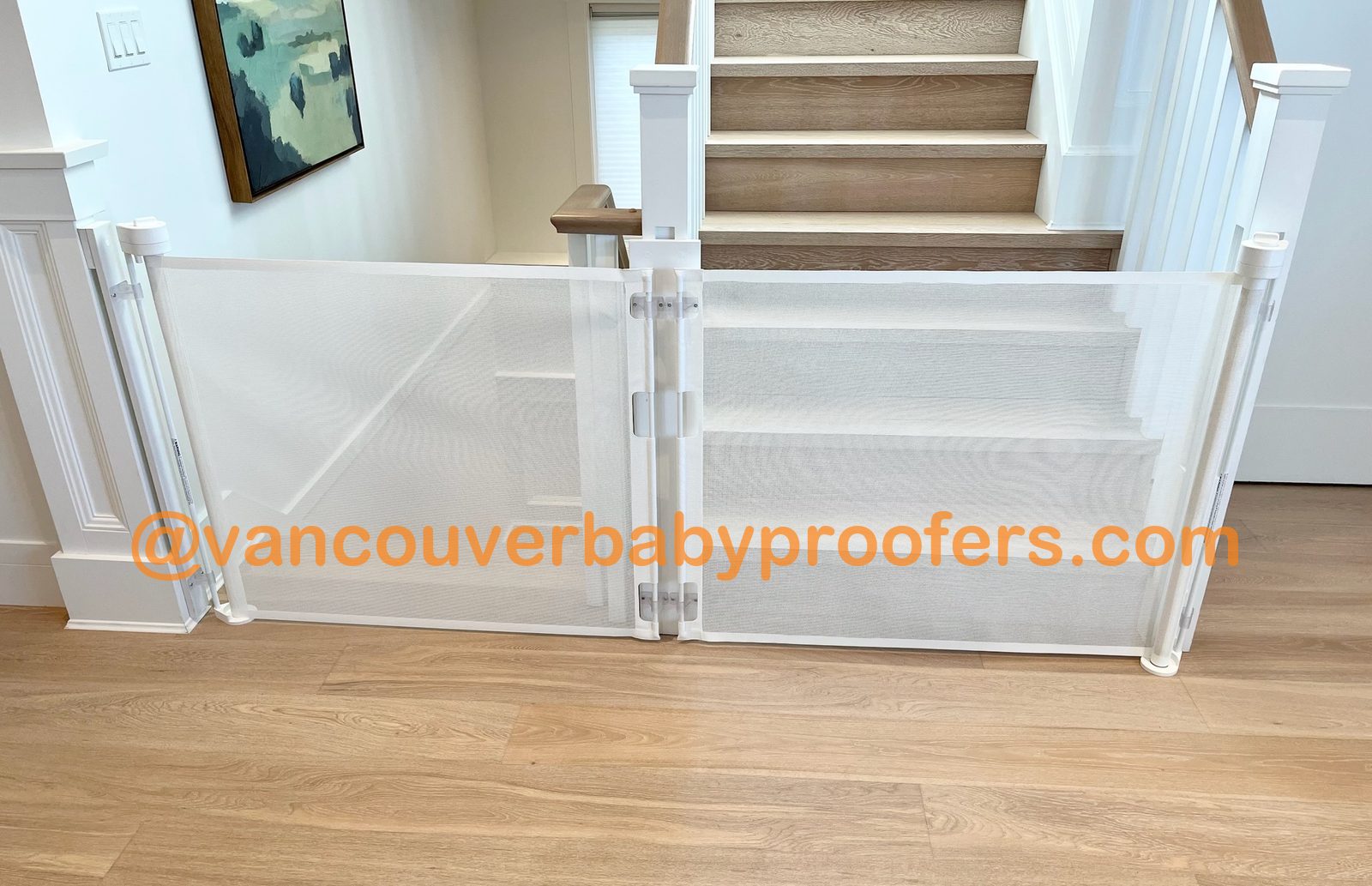 Wall to wall installation by Vancouver Baby Proofers