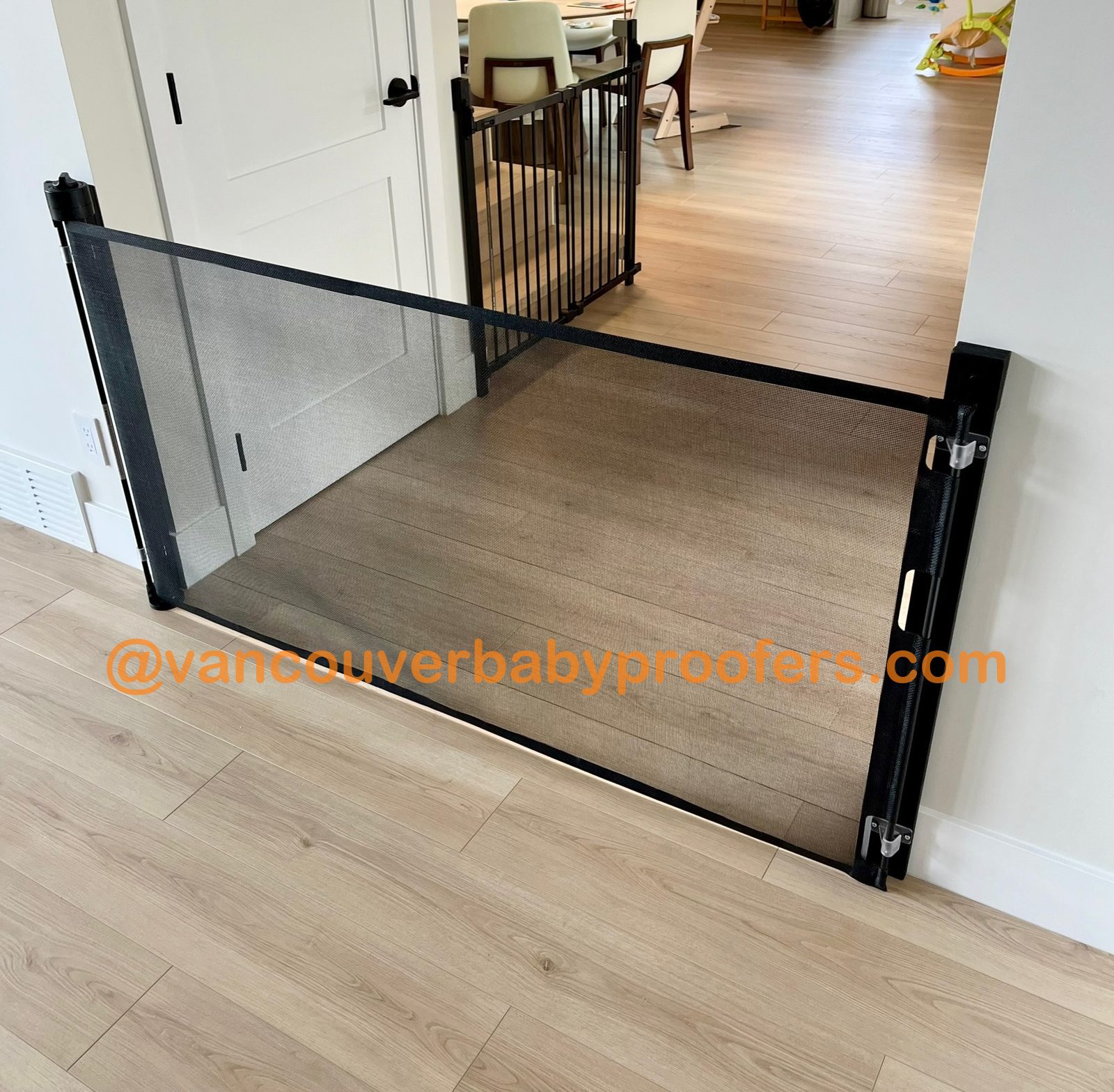 Wall to wall installation by Vancouver Baby Proofers