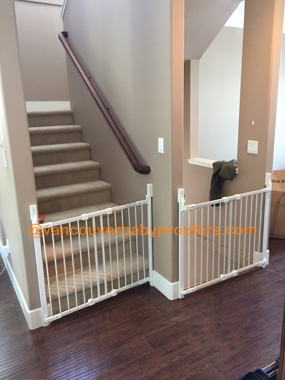 Wall to wall installation by Vancouver Baby Proofers
