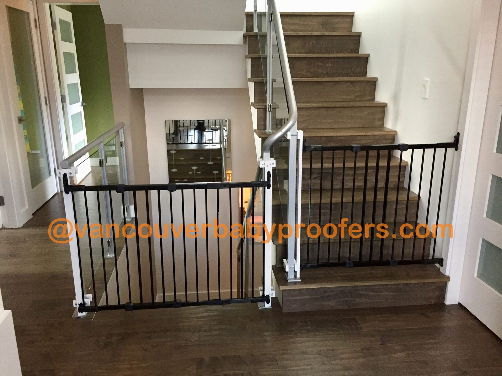 Wrought-iron railings installation by Vancouver Baby Proofers