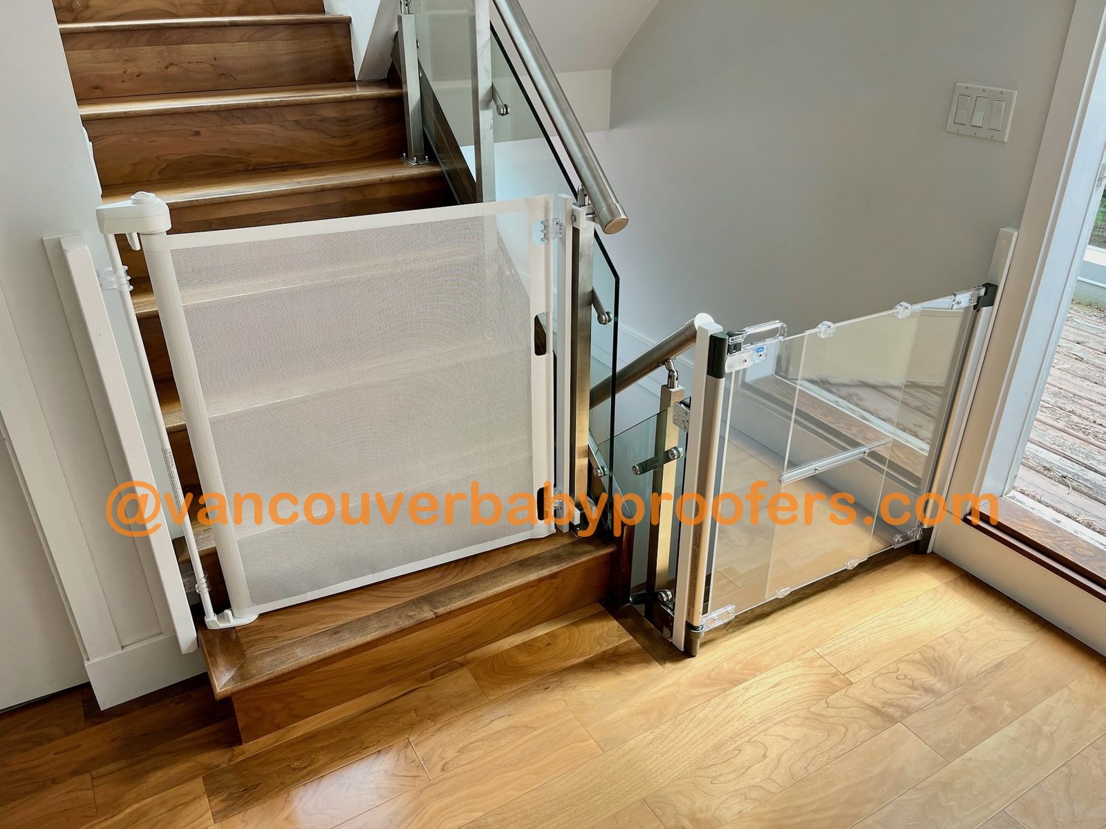 Wrought-iron railings installation by Vancouver Baby Proofers